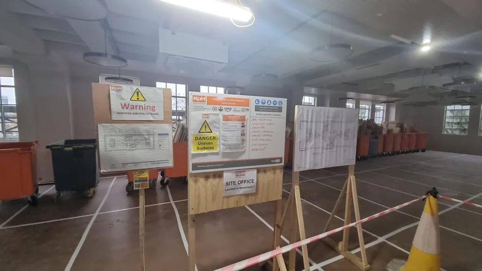 Setting up working floors